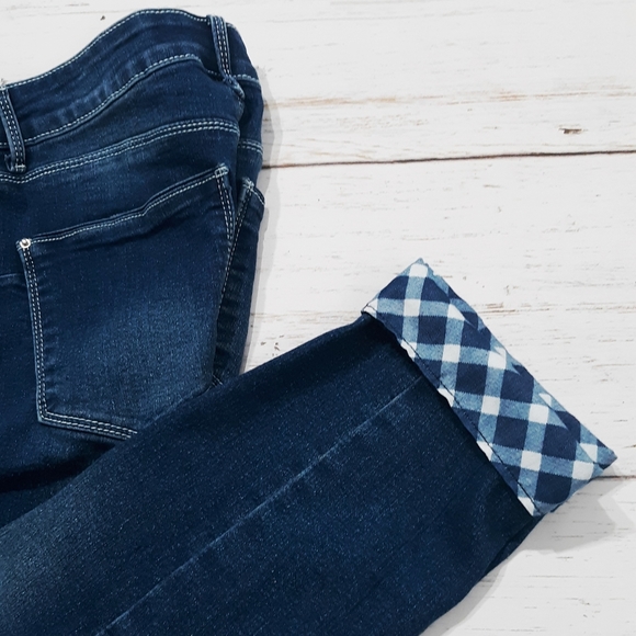 Thorn Universal Jeans with Plaid Cuffs - Picture 2 of 10